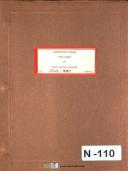National Broach-National Broach Red Ring SGJ Spur & Helical Gear Grinding Operations Manual 1968-Red Ring-SGJ-06